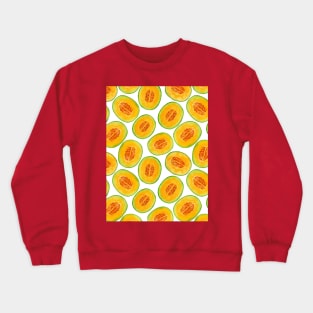 Melon slices watercolor pattern Crewneck Sweatshirt